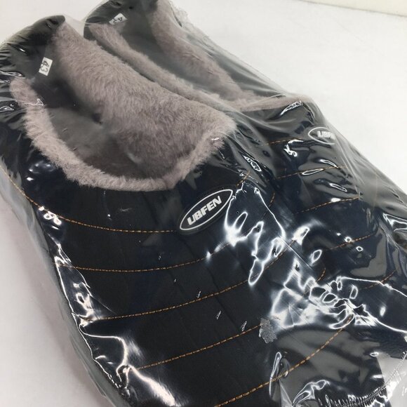 UBFEN Men's Women's Winter Warm Slippers with Fuzzy Plush Lining Slip on Shoes - Picture 3 of 11